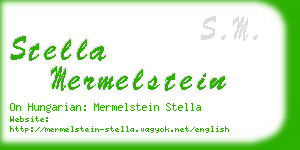 stella mermelstein business card